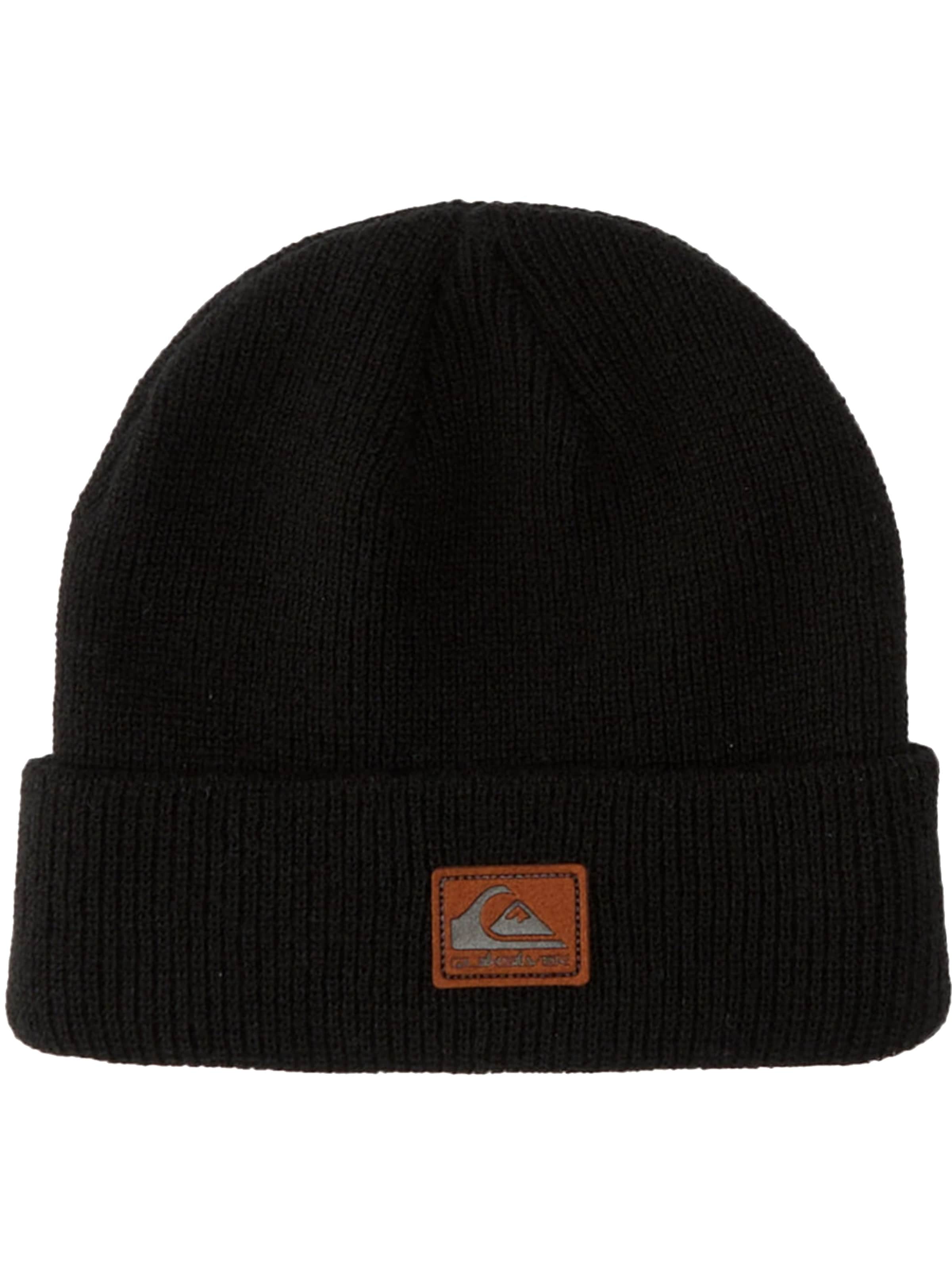 QUIKSILVER Mütze 'Quiksilver Beanie'‌‌‌ in Schwarz: Vorderseite