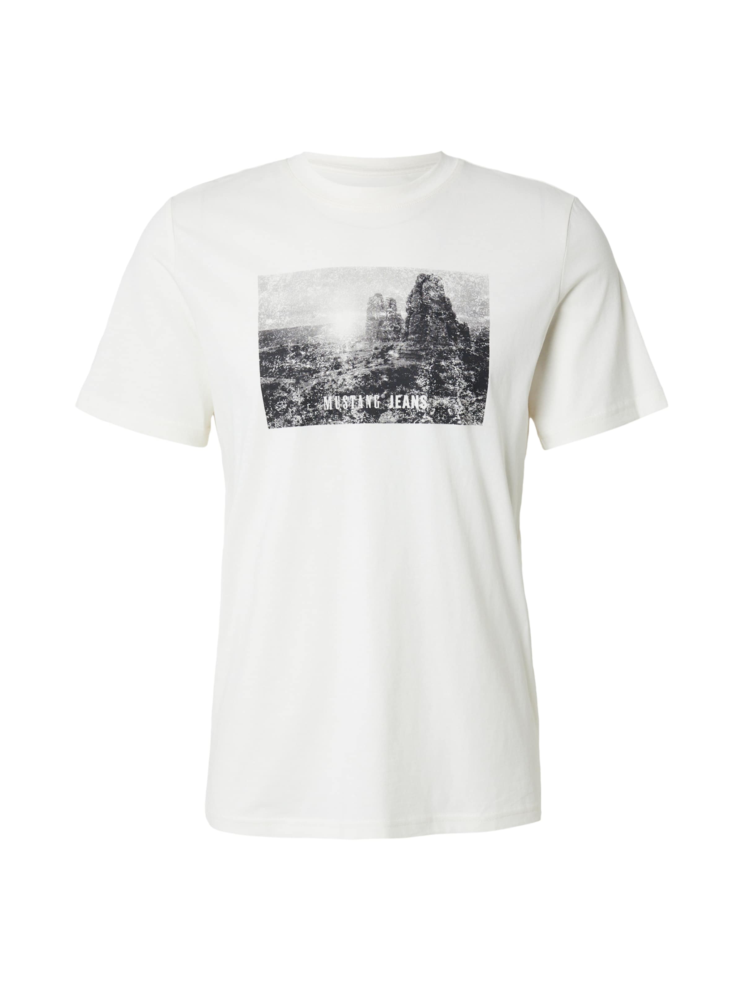 MUSTANG - Camiseta 'Austin' en blanco: frente