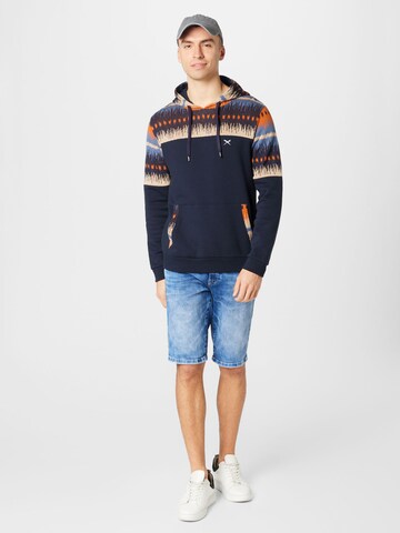 Iriedaily Sweatshirt 'Vintachi Block' in Blauw