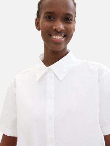 TOM TAILOR DENIM Blouse in White