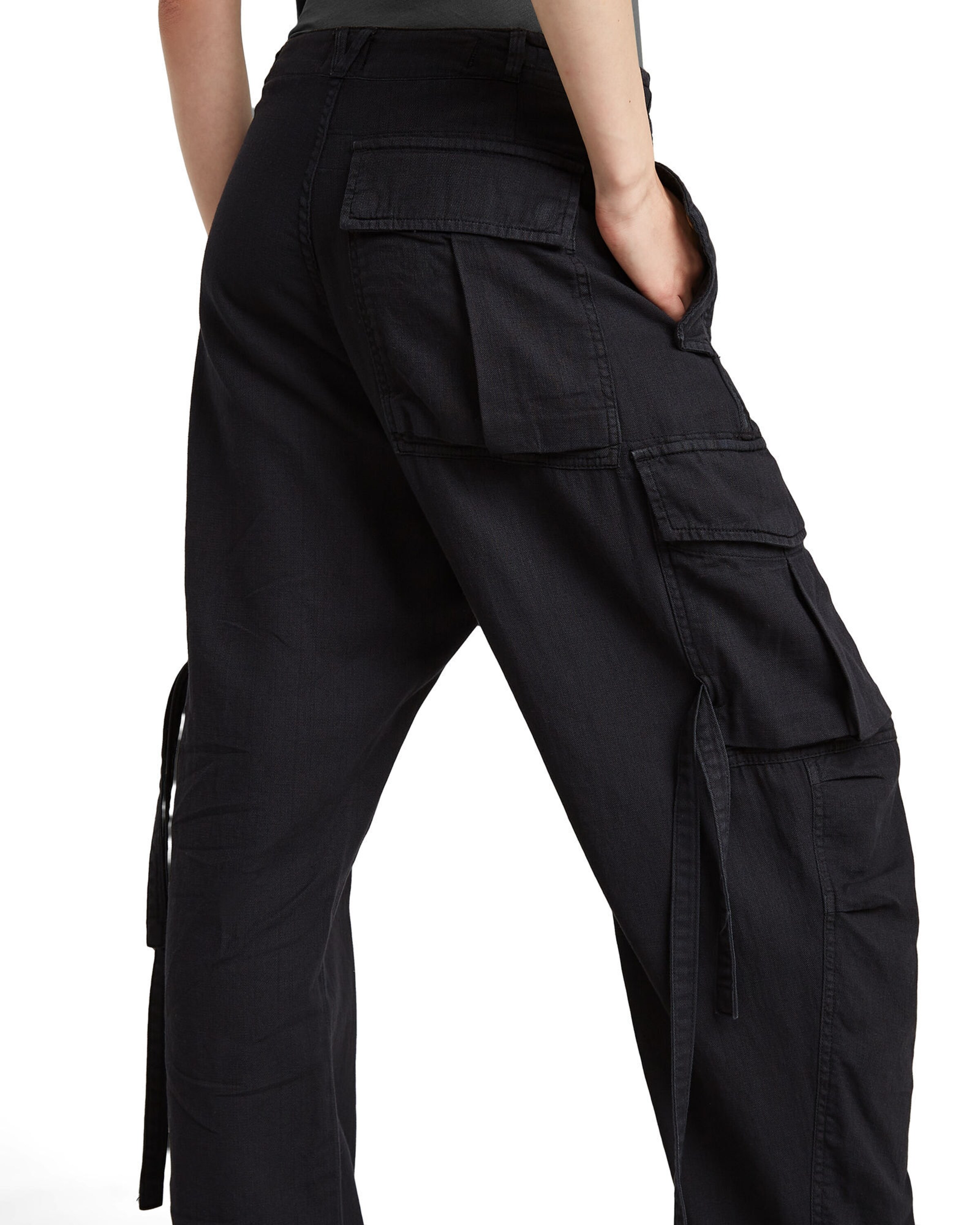 G-STAR Loose fit Cargo trousers 'Summer Snow' in Black