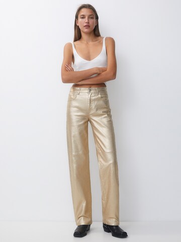 Pull&Bear Regular Pants in Yellow