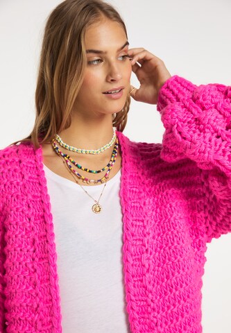 IZIA Knit Cardigan in Pink