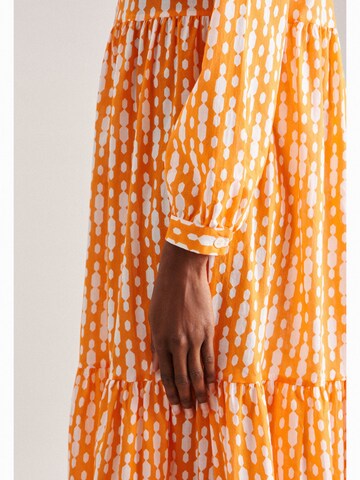 Robe-chemise 'Schwarze Rose' SEIDENSTICKER en orange