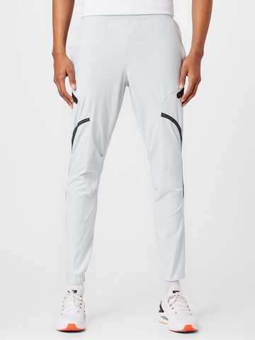 UNDER ARMOUR Regular Sportbroek 'UNSTOPPABLE' in Grijs: voorkant