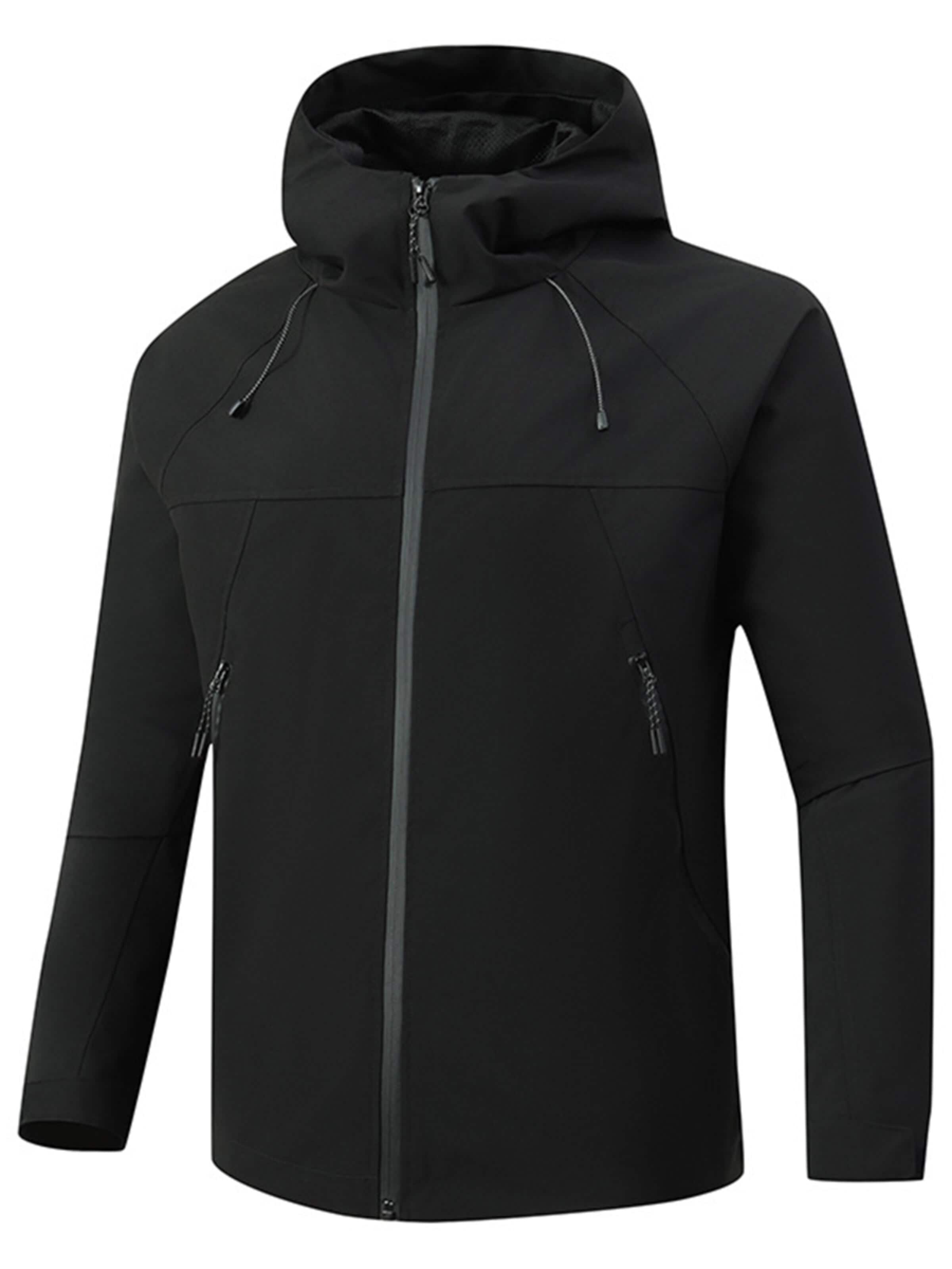 YOUTHUP Outdoor jacket 'Stadtflucht' in Black: front