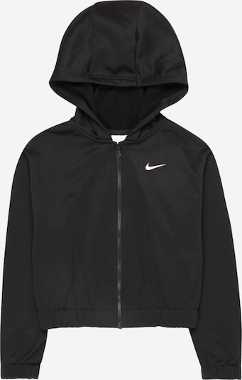 NIKE Sports sweat jacket in Grey / Black / White, Item view