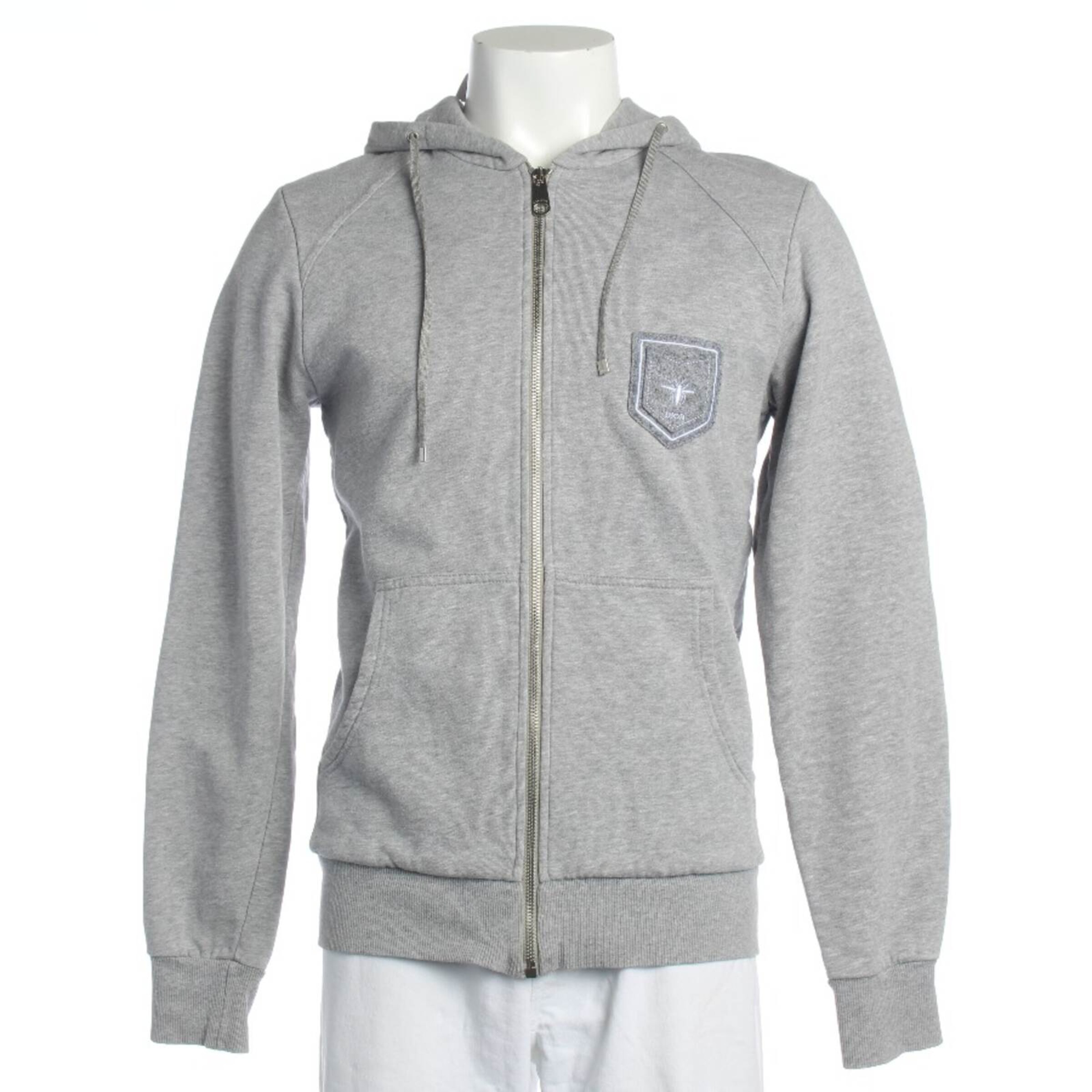 Dior Sweatshirt / Sweatjacke M in Grau: Vorderseite