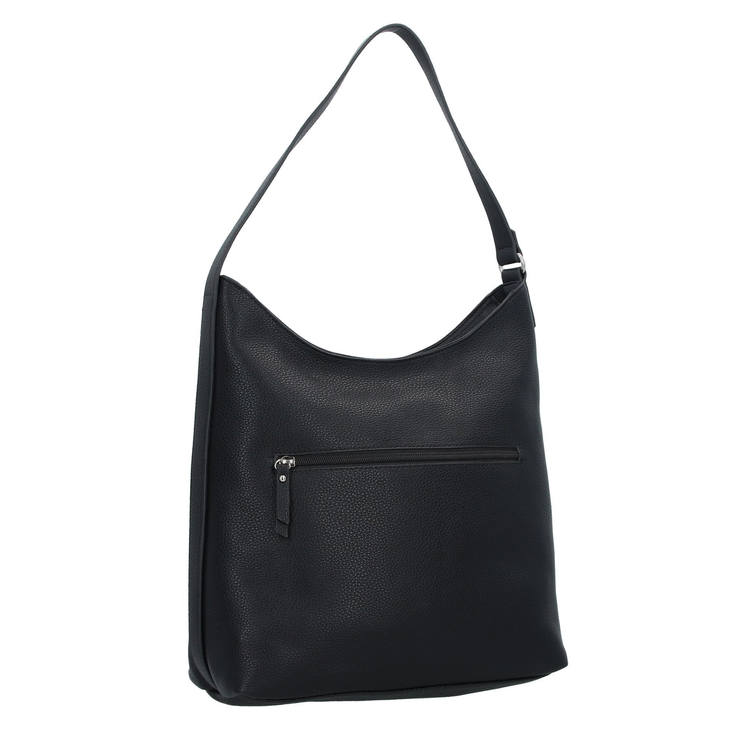 TOM TAILOR Schultertasche 'Jema' in Schwarz