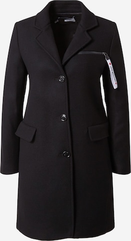 Love Moschino Ανοιξιάτικο και φθινοπωρινό παλτό σε μαύρο: μπροστά