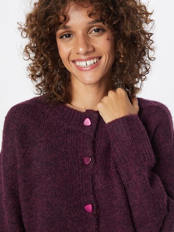 Molly BRACKEN Knit Cardigan in Purple