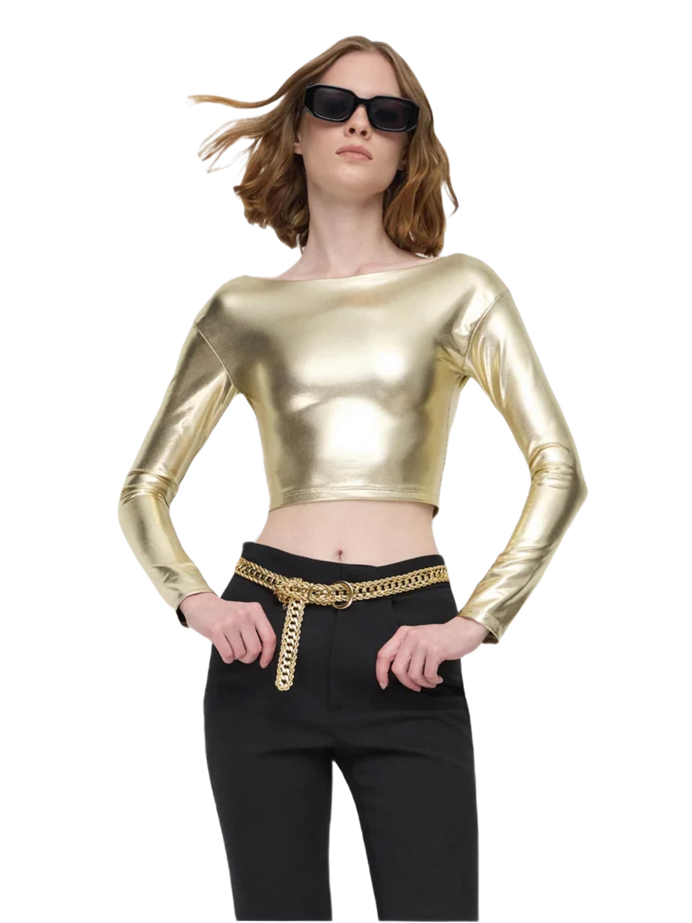 No Matter What Shirt in Goud: voorkant