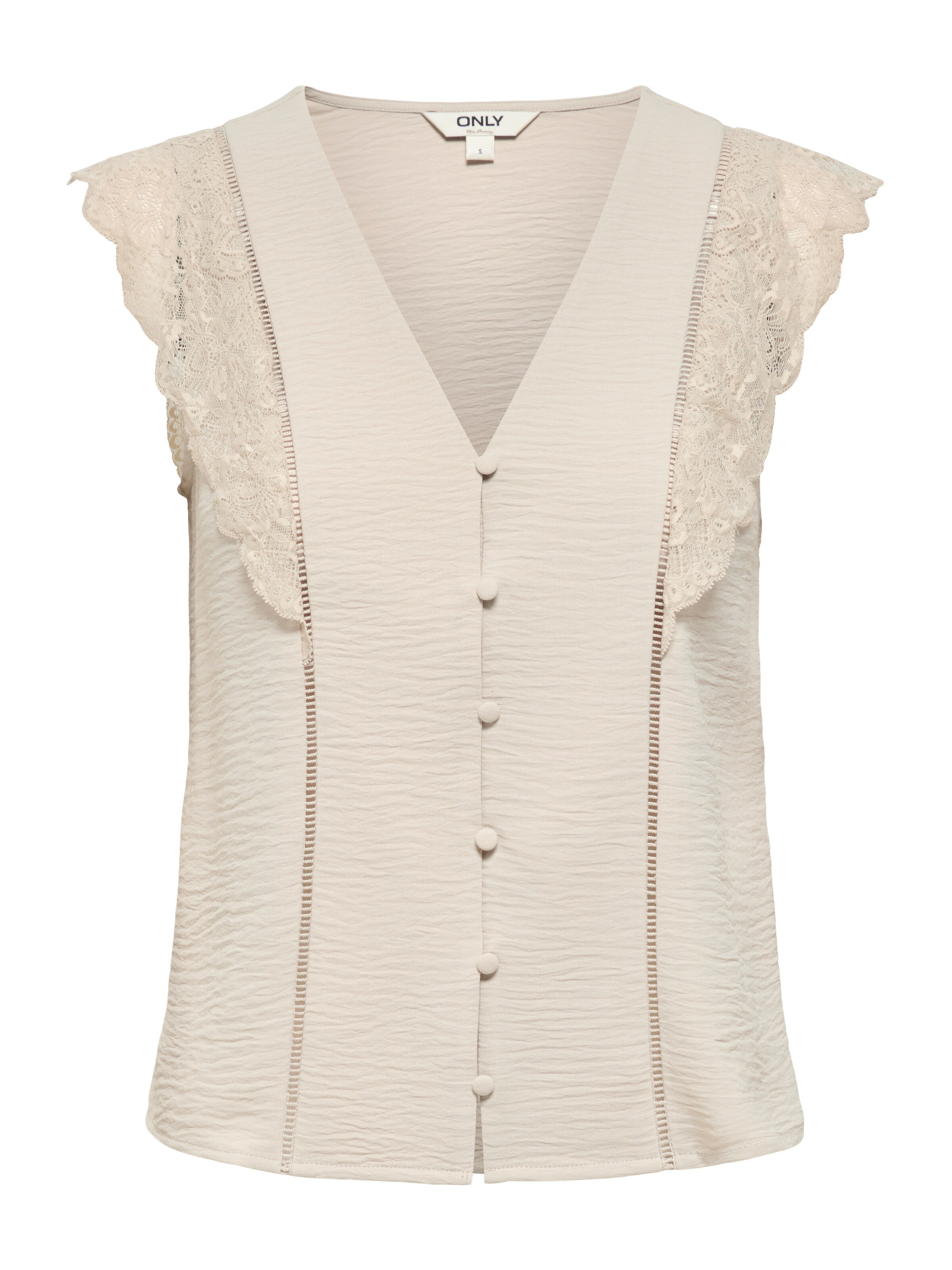 Chemisier 'ONLMETTE' ONLY en beige : devant