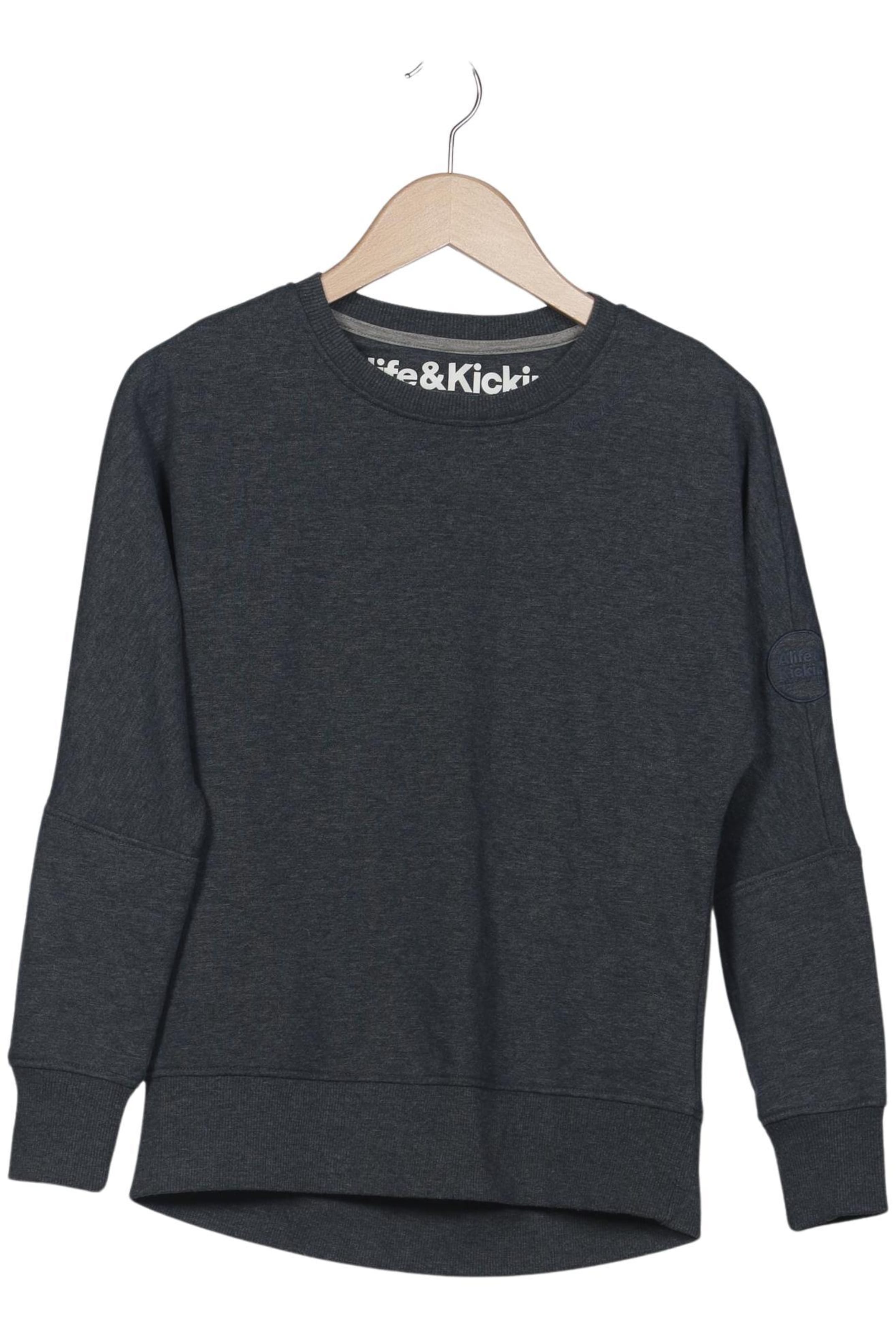 alife & kickin Sweatshirt & Zip-Up Hoodie in M in Grey: front