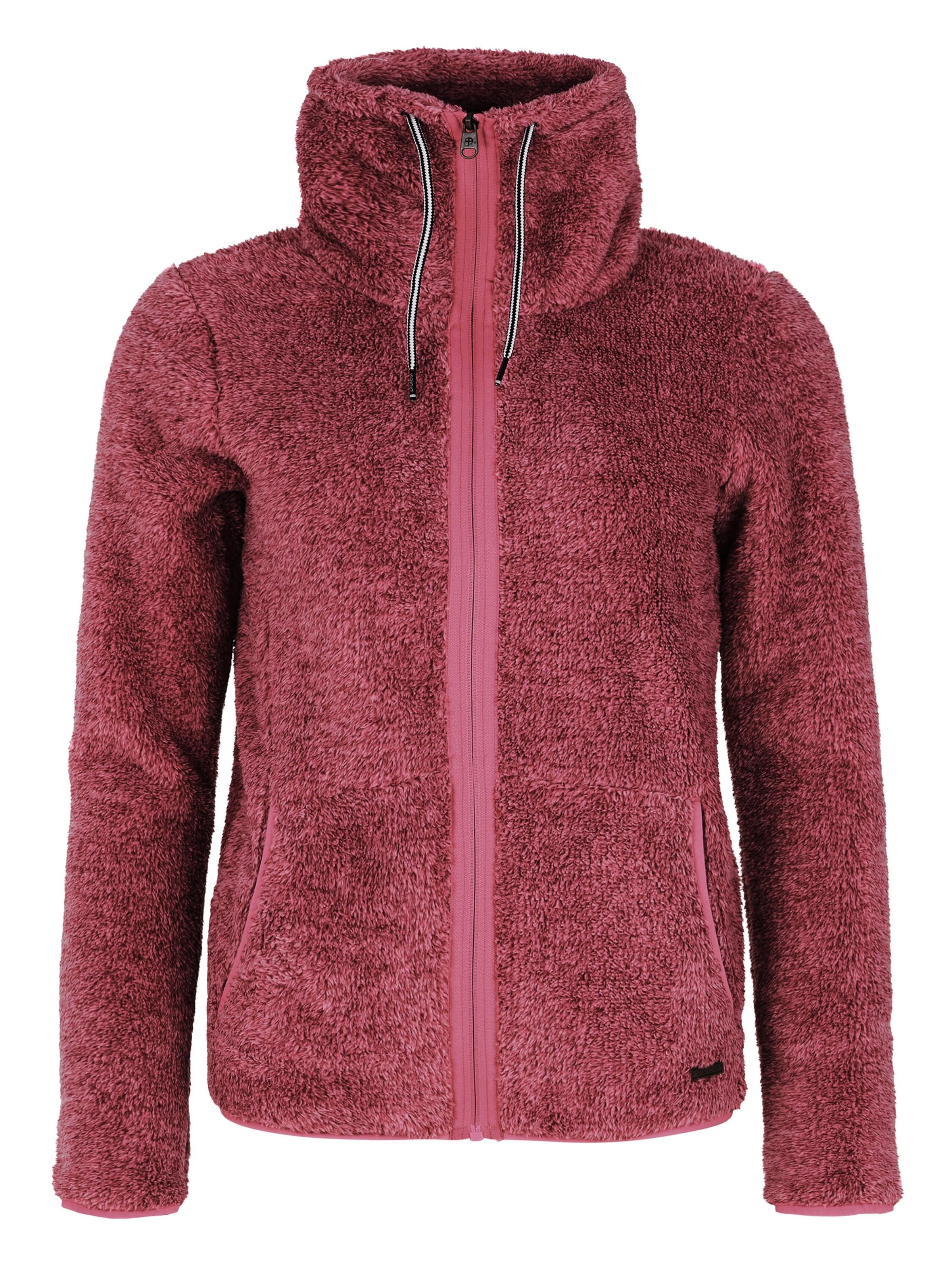 PROTEST Fleecejacke 'RIRI'‌‌‌ in Pink: Vorderseite