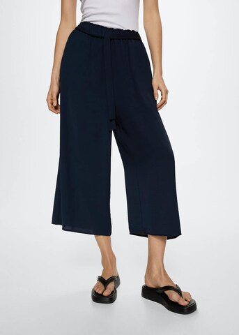 MANGO Wide Leg Hose 'lota' in Blau: predná strana