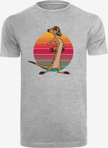 T-Shirt 'Disney König der Löwen Timon' F4NT4STIC en gris : devant