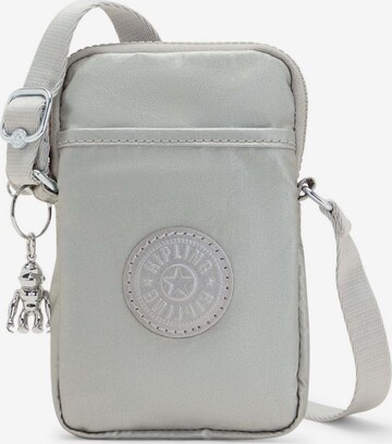 KIPLING - Mala de ombro 'Tally' em cinzento: frente