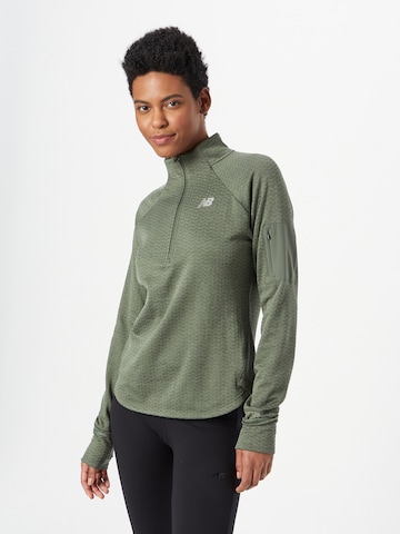new balanceSportski pulover - zelena boja: prednji dio