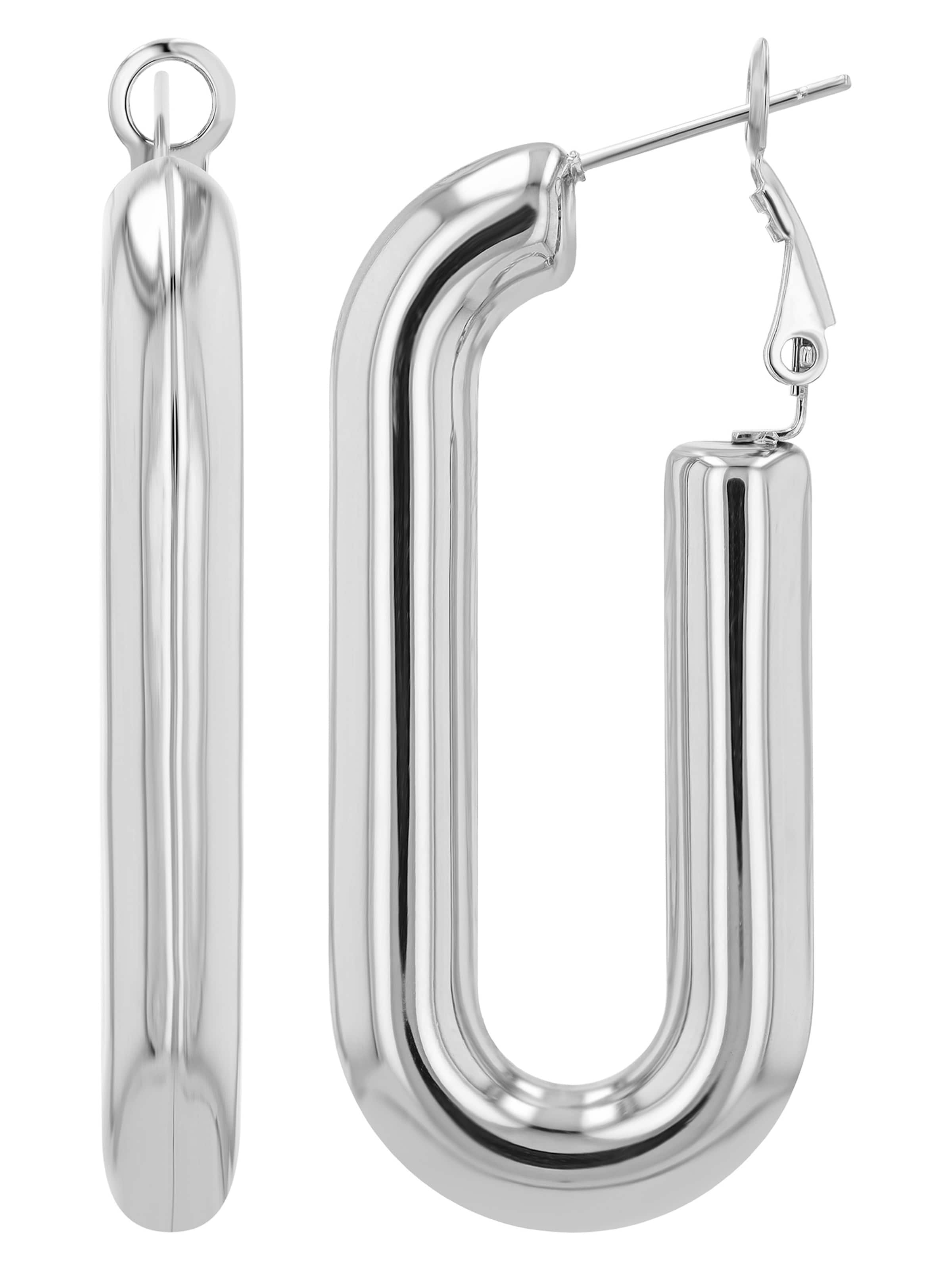 Akzent Earrings 'wasserfest' in Silver