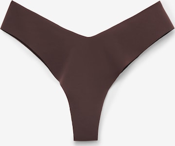 Tezenis Thong in Brown: front