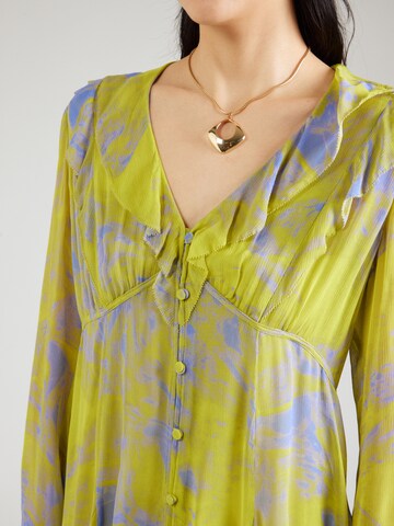 AllSaints Kleid 'LINI INSPIRAL' in Grün