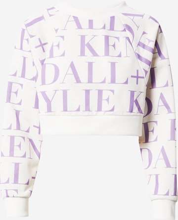 KENDALL + KYLIE Sweatshirt in White: front