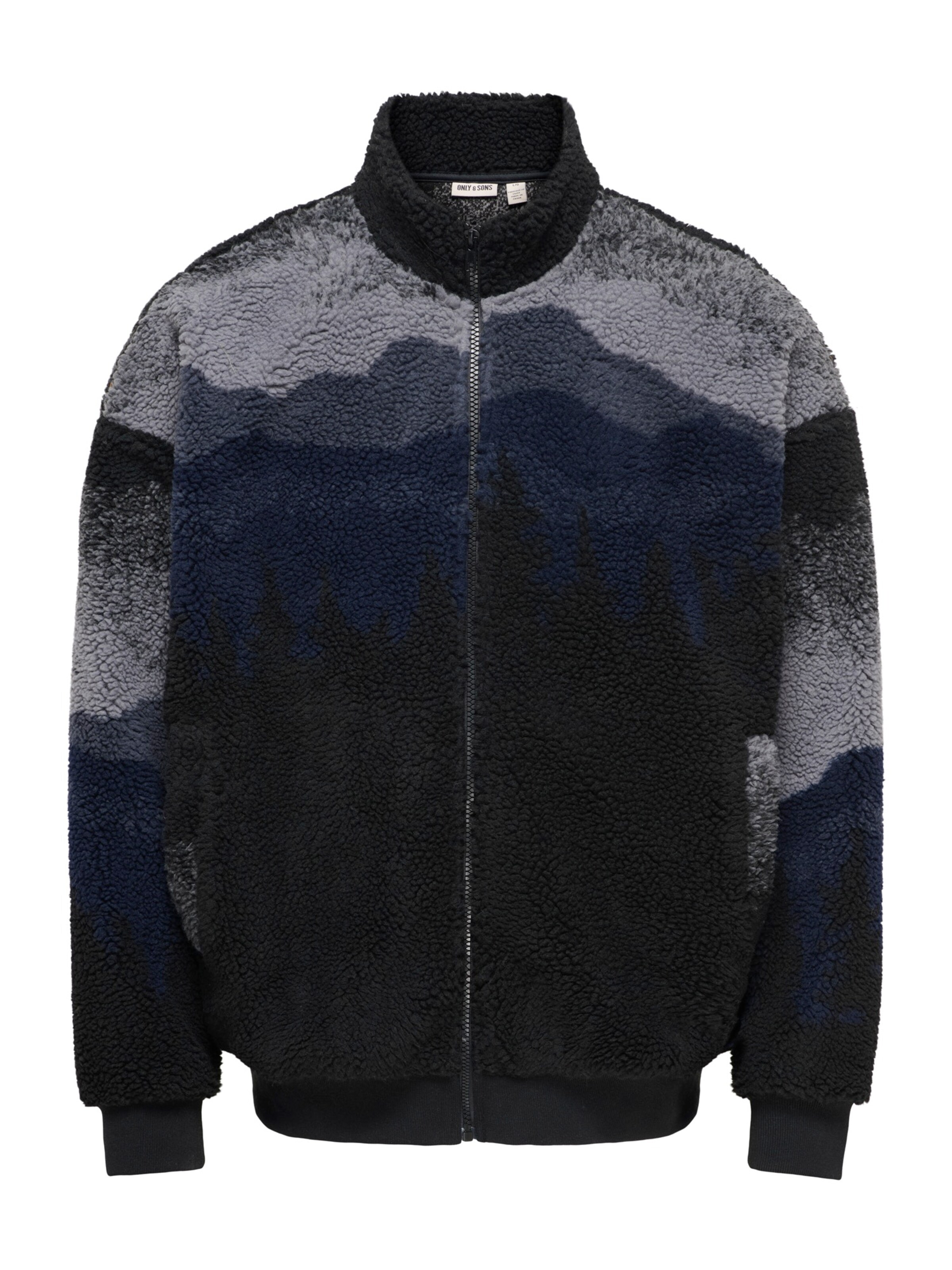Only & Sons Fleecejacke 'ONSADAM' in Blau: Vorderseite