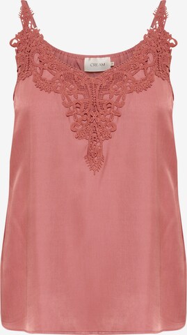 Cream Top 'Anna' in Pink: front