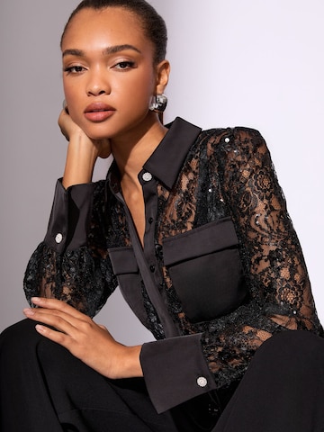 Lipsy Blúz - fekete