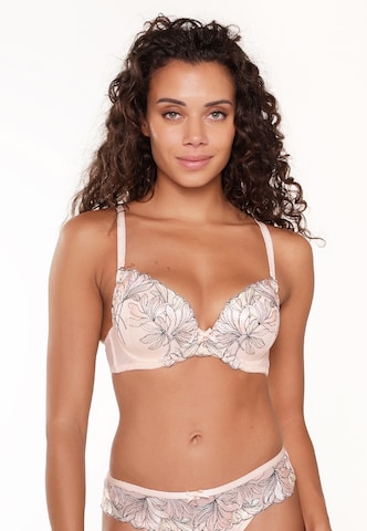 LingaDore Push-up Bra in Pink: front