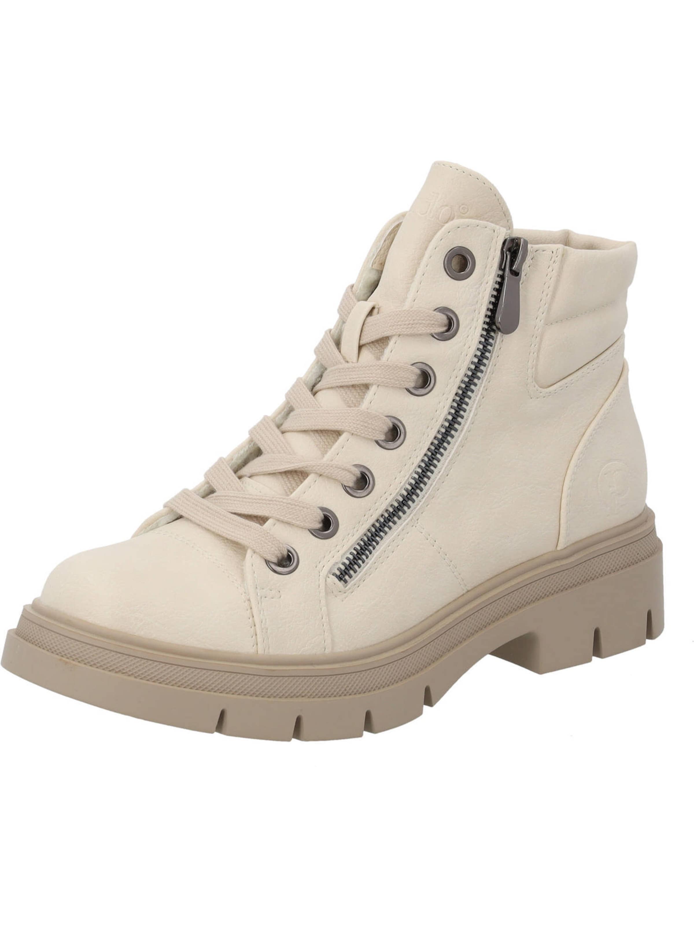 Palado Lace-Up Ankle Boots 'Salnos' in Beige: front