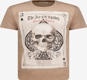 T-Shirt 'Ace' Deeluxe en marron : devant