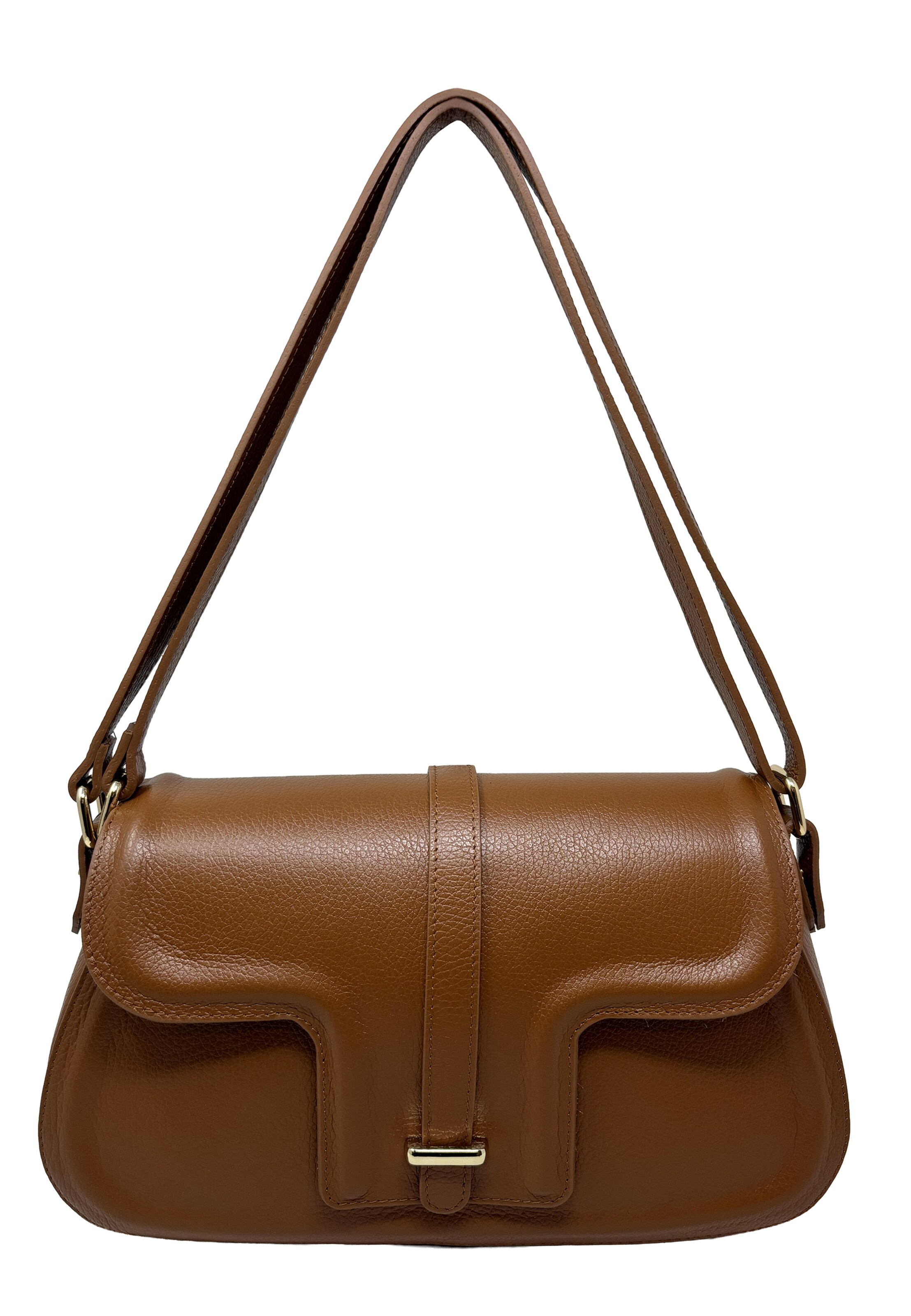 Sac bandoulière CHICCA BORSE en marron : devant