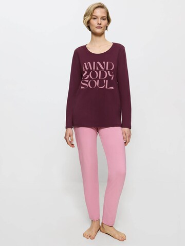 TRIUMPH Pajama ' Basic ' in Pink: front