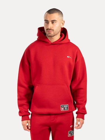 Smilodox Sweatshirt in Rood: voorkant