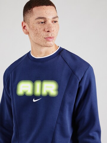 Nike Sportswear Sweatshirt 'AIR' in Blau