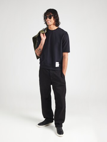 Bluză de molton de la Karl Lagerfeld pe albastru