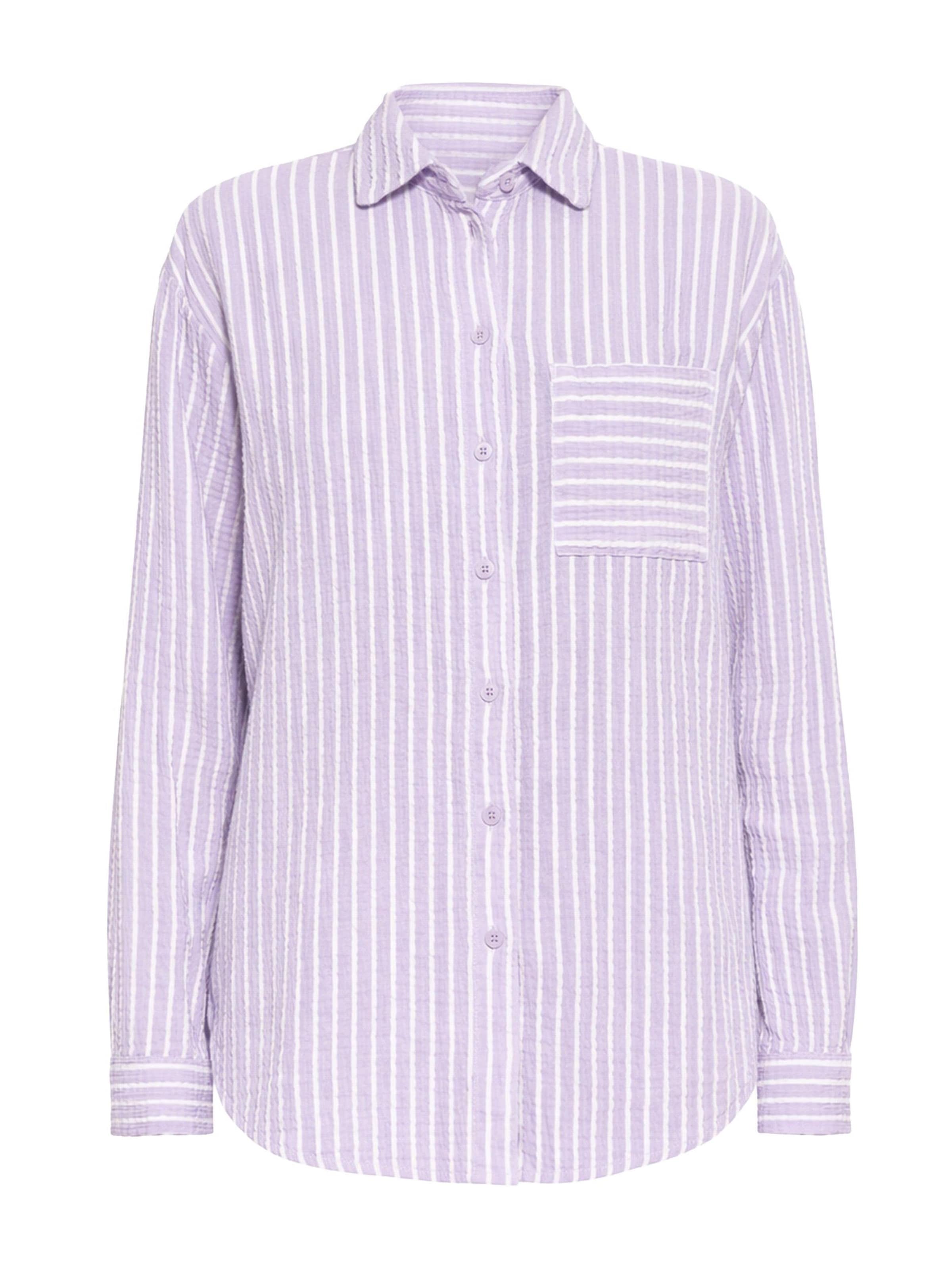 SASSYCLASSY Bluse‌ in Lila: Vorderseite
