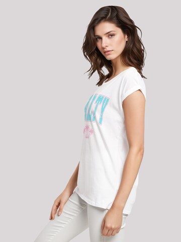 T-shirt 'Beach Summer Vacation Salty' F4NT4STIC en blanc