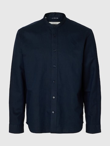 Coupe regular Chemise 'SLHClay' SELECTED en bleu