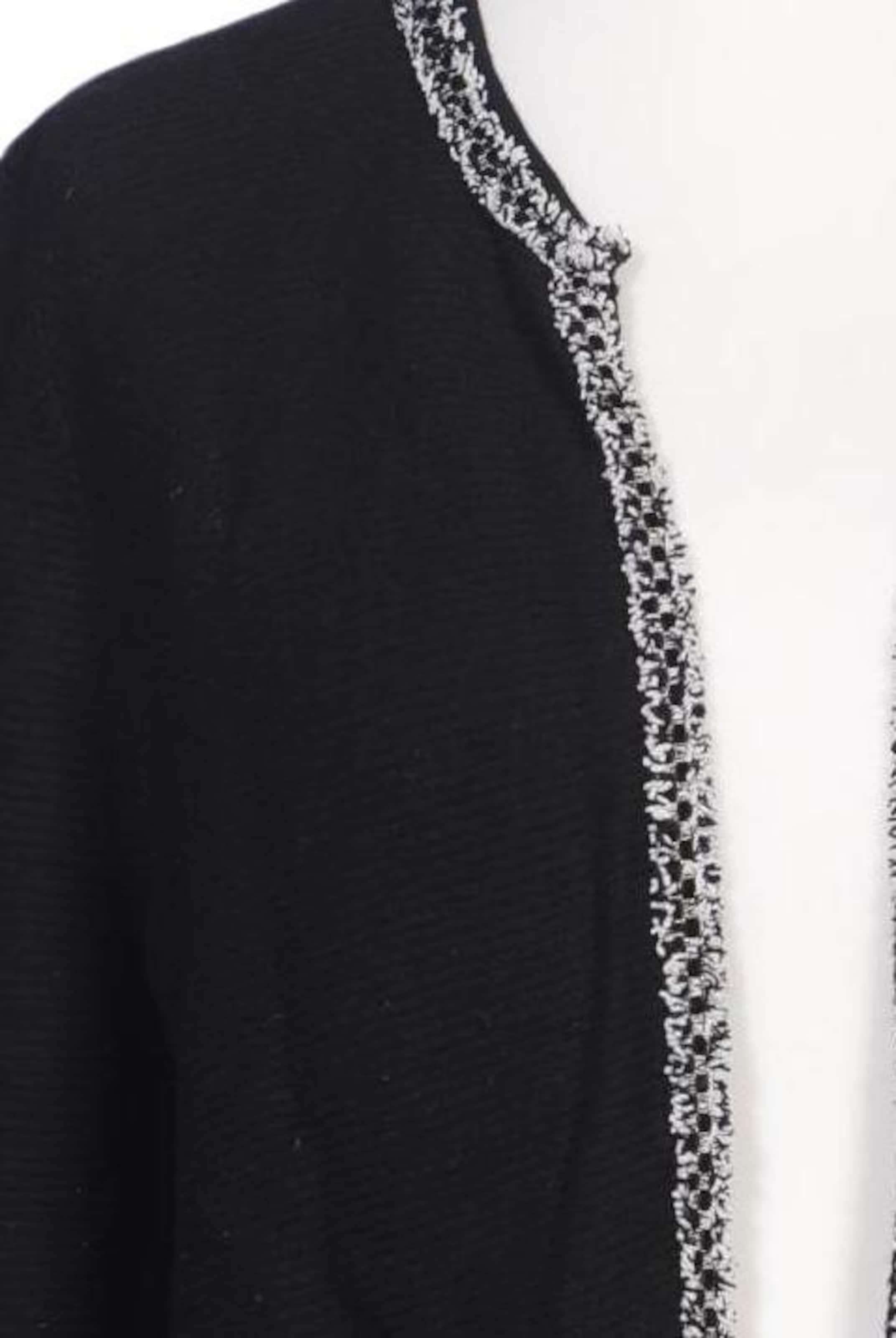 COMMA Strickjacke XXL in Schwarz