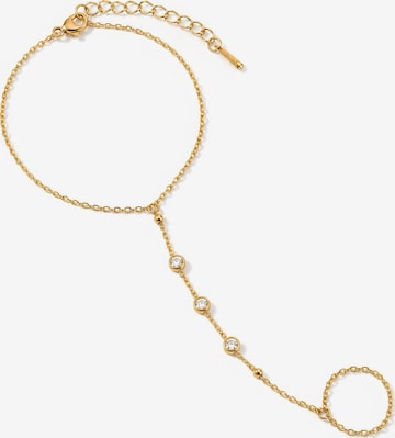 hiBALI Bracelet 'Sparkle Hand Chain' in Gold: front