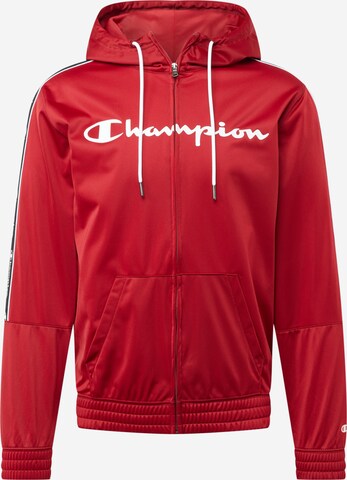 Hanorac de la Champion Authentic Athletic Apparel pe roșu: față