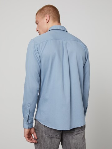 DAN FOX APPAREL Regular Fit Hemd 'Paul' in Blau