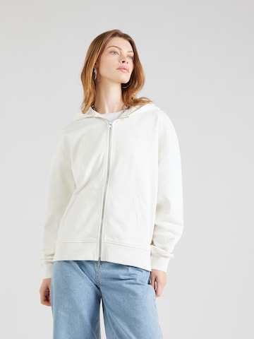 Calvin Klein Jeans Sweatjacke 'DIFFUSED' in Weiß: Vorderseite