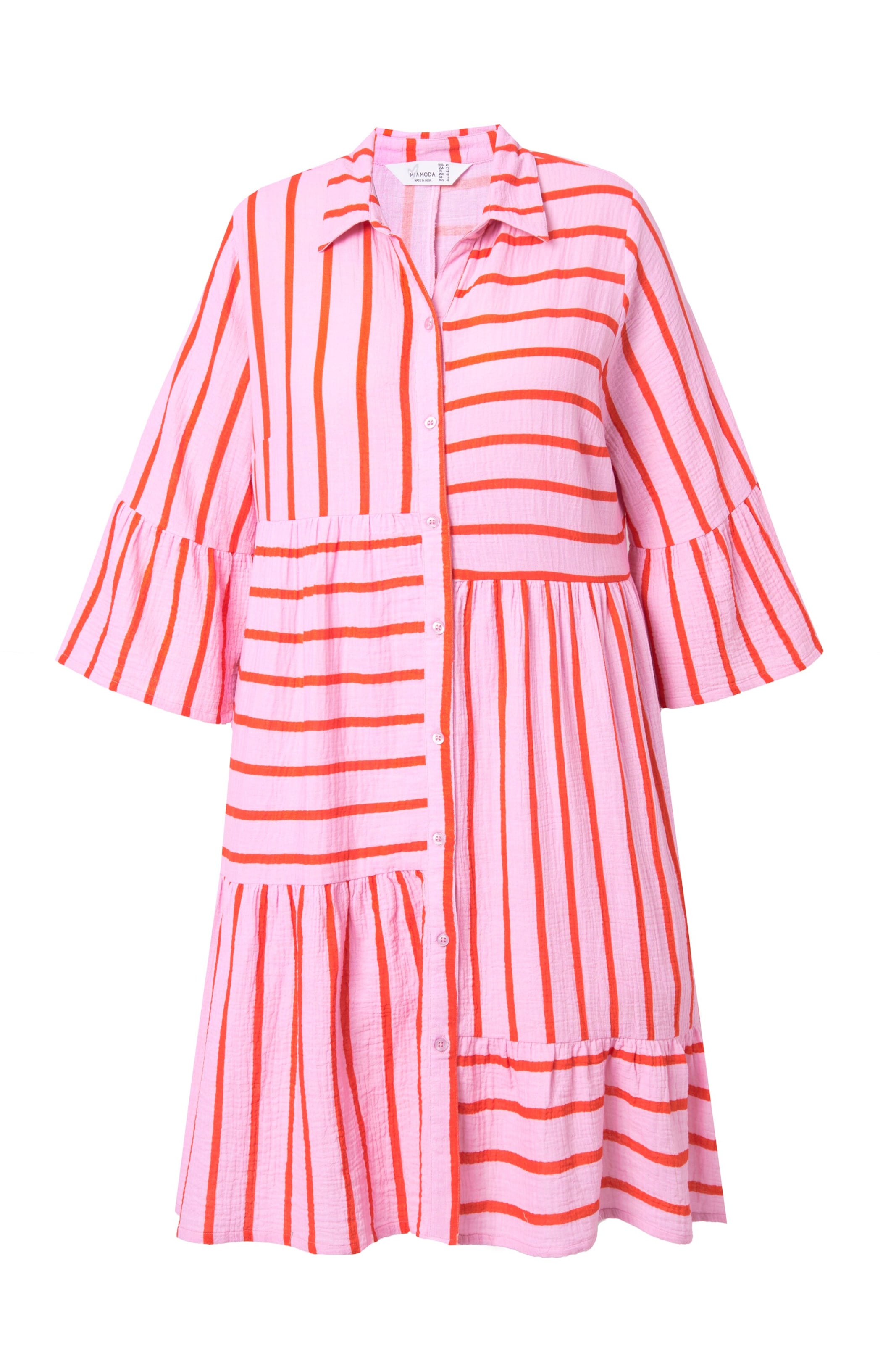 MIAMODA Dress in Pink: front