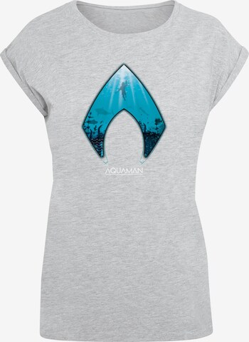 ABSOLUTE CULT Shirt 'Aquaman - Ocean' in Grey: front