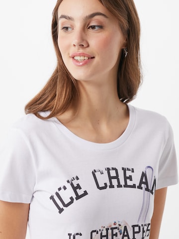EINSTEIN & NEWTON T-shirt 'Ice Therapy' i vit