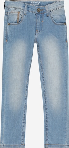 MINYMO Slimfit Jeans in Blauw: voorkant